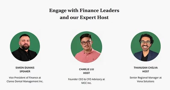 Vena customer showcase with Simon Dumais of Clareo, Charlie Liu of MCC and Thanusan Chelva of Vena