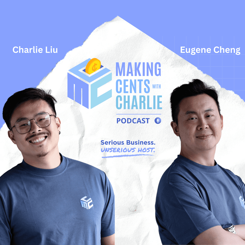 Making Cents with Charlie artwork, episode 2, with Eugene Cheng